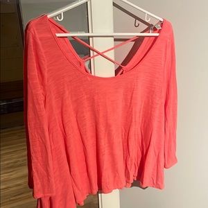 Pink American eagle top